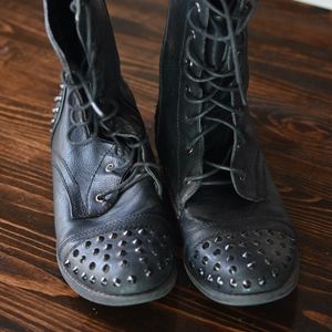 Charlotte Russe Stud Combat Boots